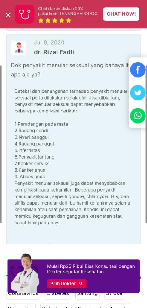 Pentingnya Mengetahui Penyakit Menular Seksual (PMS)