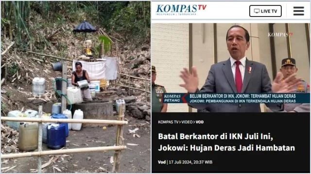 IKN Krisis Air, Bukannya Kemarin Presiden Bilang Hujan Deras?