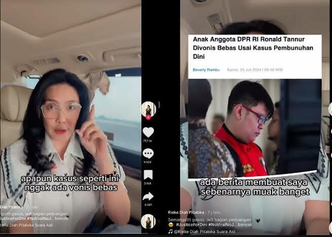 Adakah Kejanggalan Gansist? Vonis Bebas Ronald Tannur bikin Rieke Diah Pitaloka Muak!