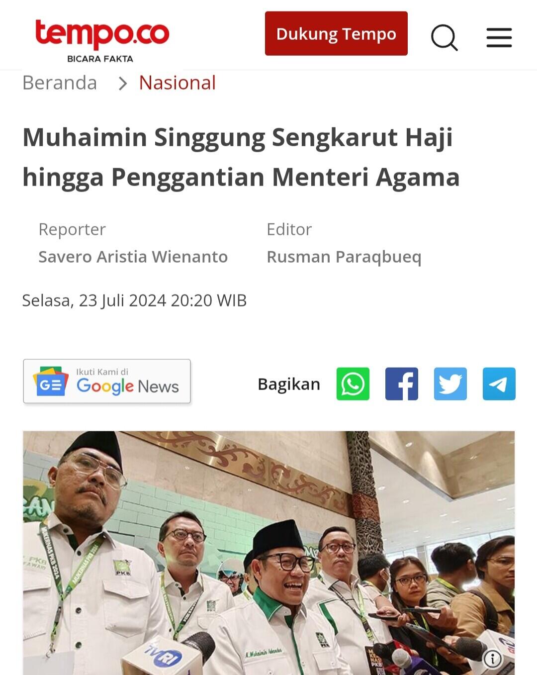 PBNU Ingin Rebut PKB, Warganet: Katanya NU Tidak Berpolitik