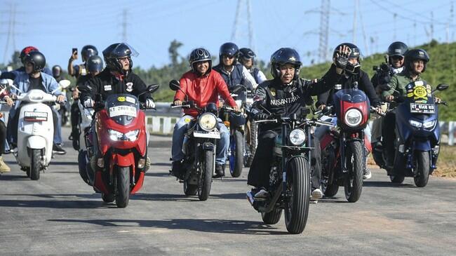 Jokowi Touring Motor Bareng Artis Ibukota di IKN Nusantara, Ini 5 Penampakannya Gan!