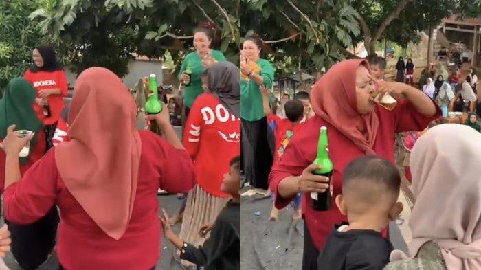 Ibu-ibu di Jeneponto Sulsel Pesta Miras Jadi Tontonan Warga dan Anak-anak