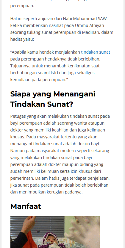 Resmi Dihapus Pemerintah, Ini Alasan Medis Perempuan Tak Perlu Disunat