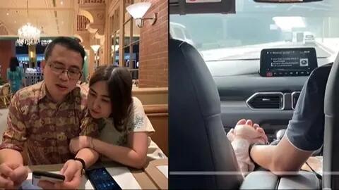 suami dan istri selalu saling memegang tangan, membuat anak seperti sedang berlibur