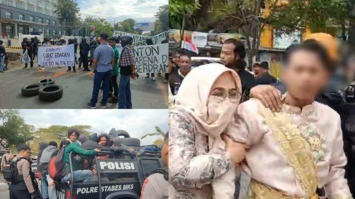 Bikin Macet! Pengantin di Makassar Laporkan Demonstran ke Polisi gegara Resepsi Sepi!