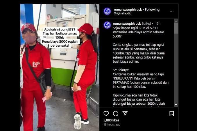 Viral! SPBU di Denpasar Pungut Biaya Admin Rp5.000, Pengawas: Ulah Oknum Operator