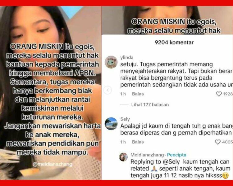 Heboh! Wanita ini Sebut Orang Miskin Egois gegara Selalu Tuntut Bantuan ke Pemerintah