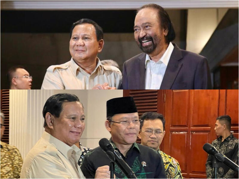 Nasdem-PPP-Perindo Dukung Prabowo di Tengah Huru-Hara Golkar, Puan Beri Selamat