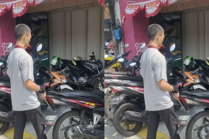 Miris! Tunanetra Susah Jalan Karena Trotoar Dipakai Parkir dan Lapak Jualan!