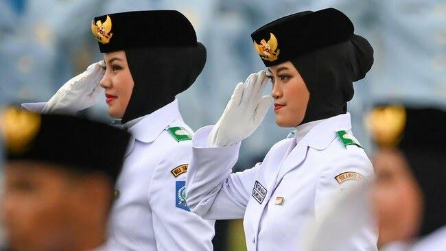 Akhirnya, Sebagian Anggota Paskibraka Nasional Berjilbab: Ini 4 Penampakannya Gansist
