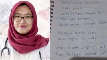 Dokter Aulia Risma Tulis Dibuku Diary Semoga Tuhan mengampuniku