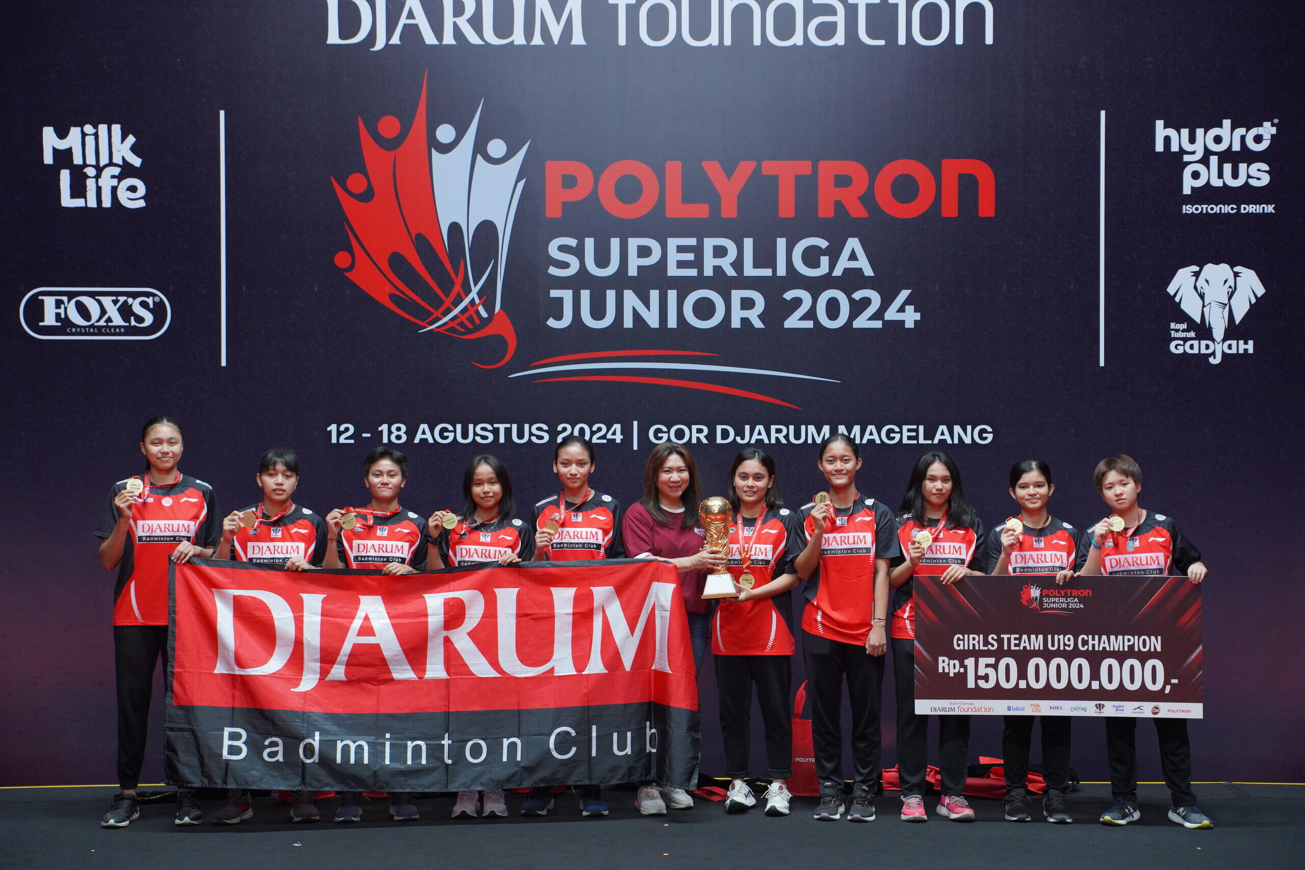 PB Djarum Sapu Bersih 4 Piala Bergengsi di Polytron Superliga Junior 2024