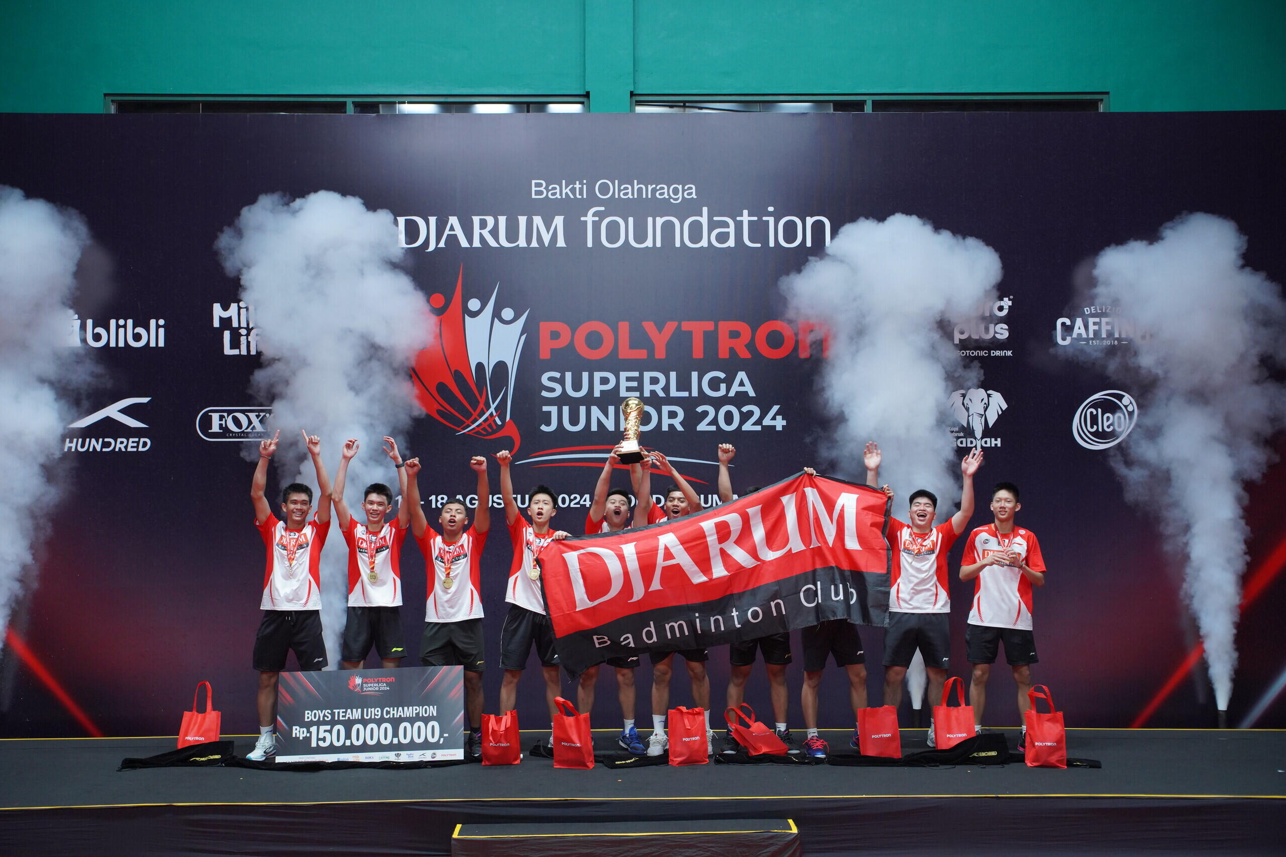 PB Djarum Sapu Bersih 4 Piala Bergengsi di Polytron Superliga Junior 2024