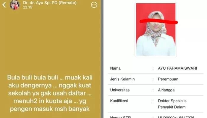 Ramai Kasus Dokter Bunuh Diri akibat Dibully, Dokter Senior Statusnya malah Begini!