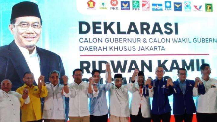 Momen Gibran Tiba-tiba Hadir di Deklarasi RK-Suswono untuk Pilkada Jakarta

