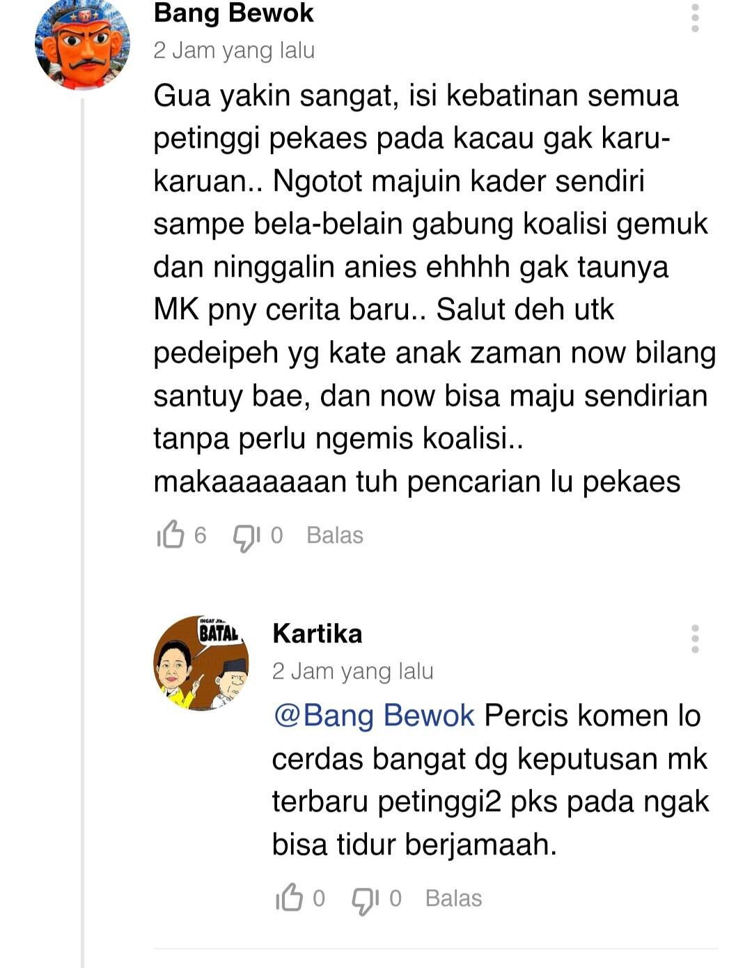 Tinggalkan Anies Lalu Dukung RK , Sekretaris MPW PKS DKI Dibully Pendukung Sendiri