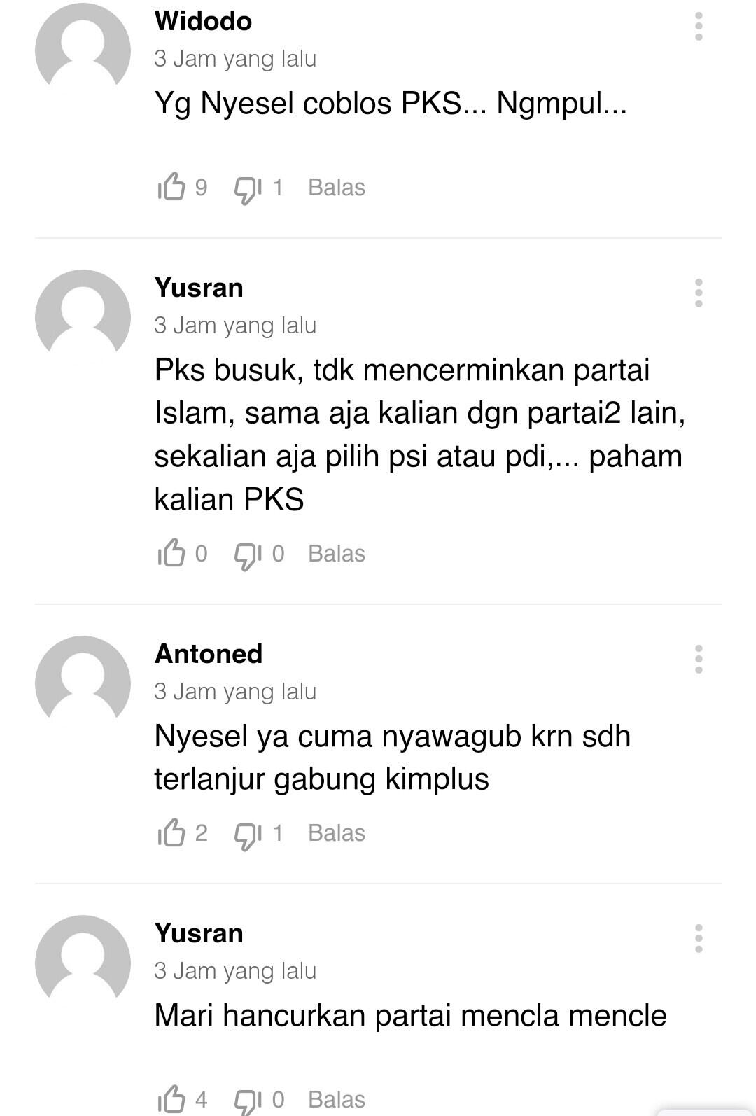Tinggalkan Anies Lalu Dukung RK , Sekretaris MPW PKS DKI Dibully Pendukung Sendiri