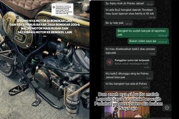 Biker Yang Kena Servis Kopling Rp 1,5 Juta Dilaporkan Bengkel Ke Polisi