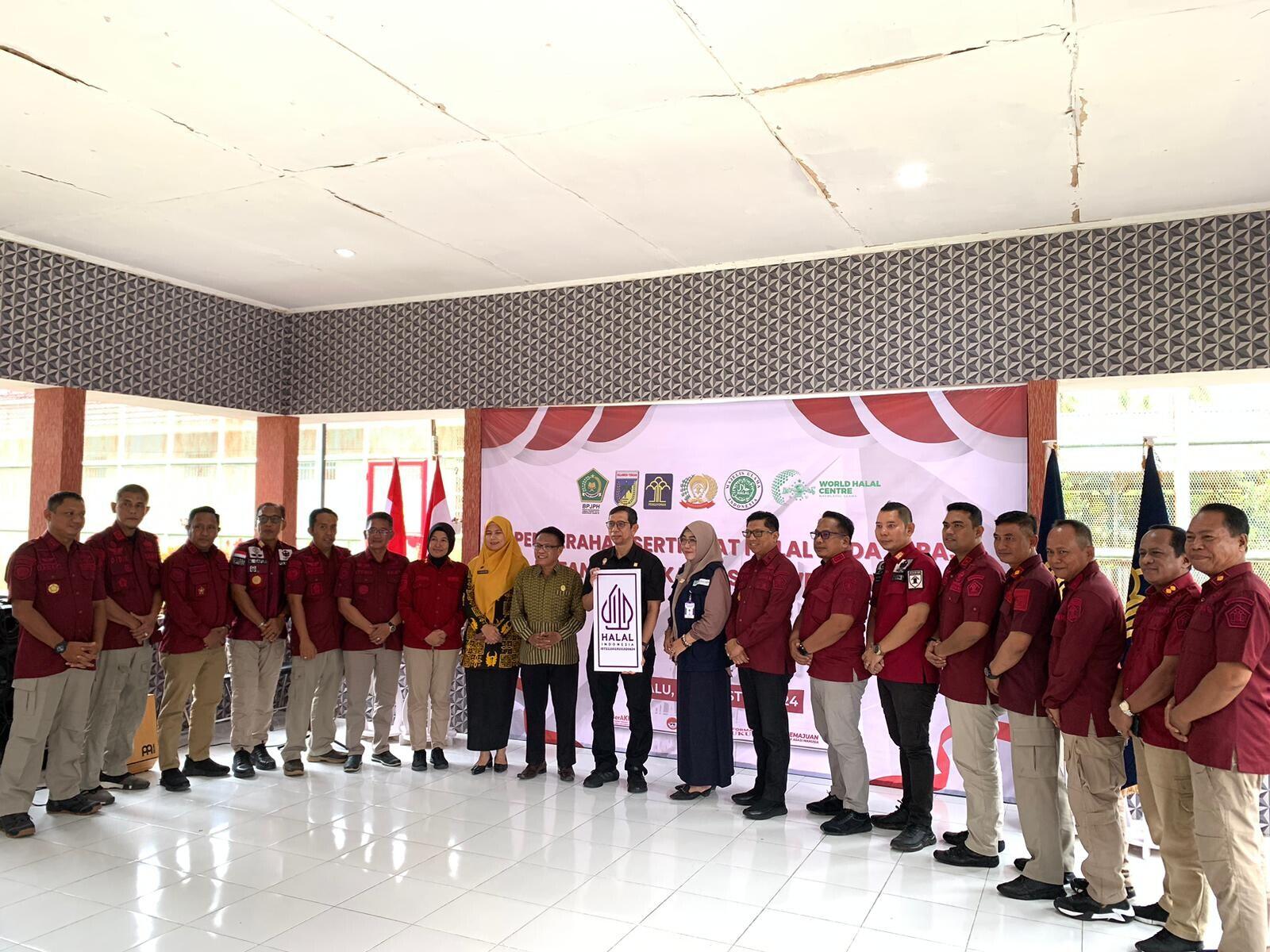 Wujudkan Dapur Halal, Lapas Tolitoli Raih Sertifikat Halal dari Kementerian Agama