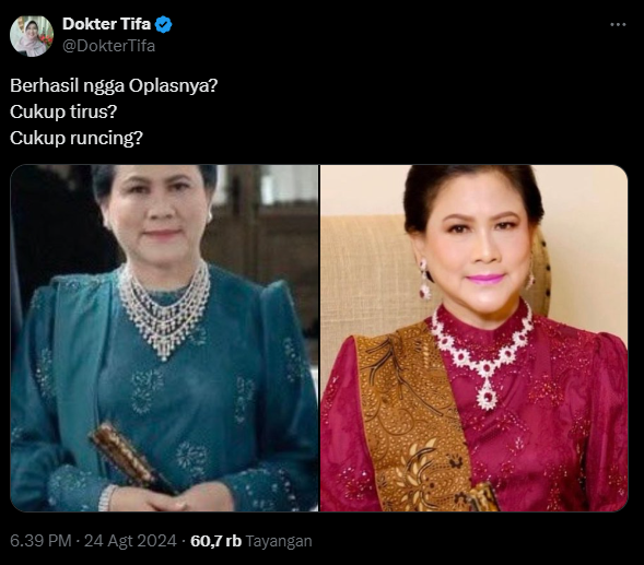 Veronica Koman Soroti Perubahan Penampilan Iriana Jokowi