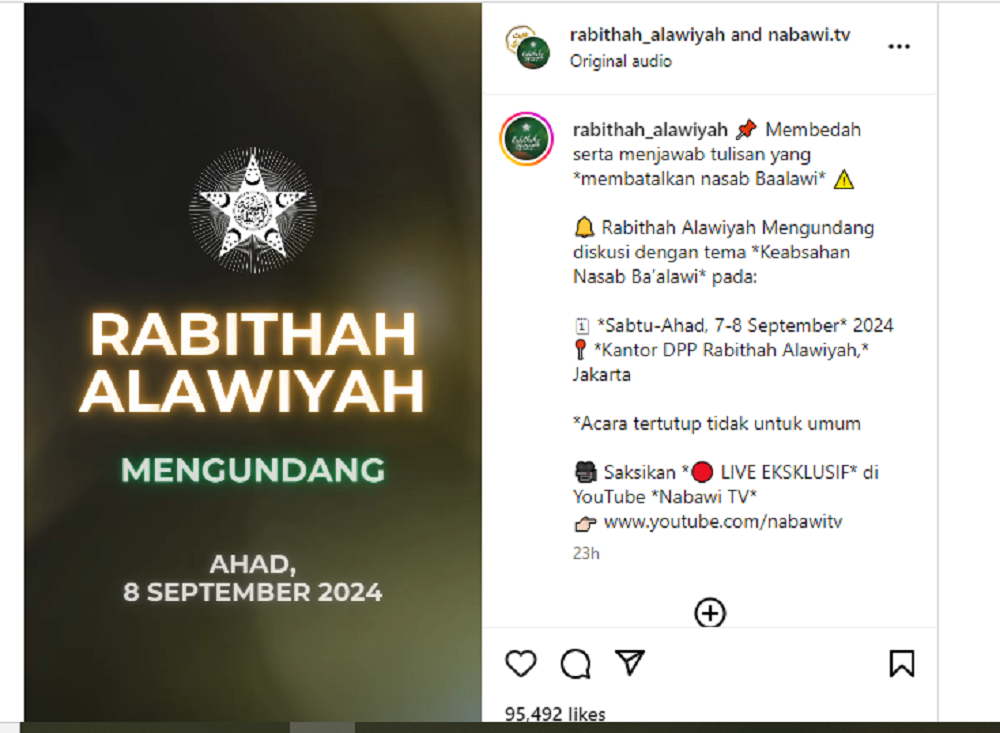 Polemik Nasab Habib Balawi Semakin Ramai, RA Undang Kyai Imad DKK Diskusi