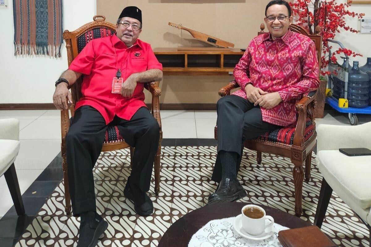Senyum Bahagia Anies dan Rano Karno, Tanda Mereka bakal Maju Pilkada DKI Jakarta?