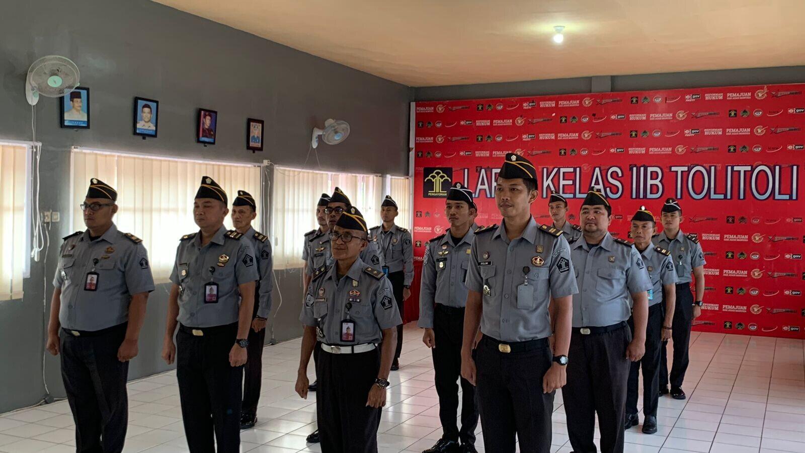 Lapas Tolitoli Ikuti Apel Pagi Bersama Menteri Hukum dan HAM RI