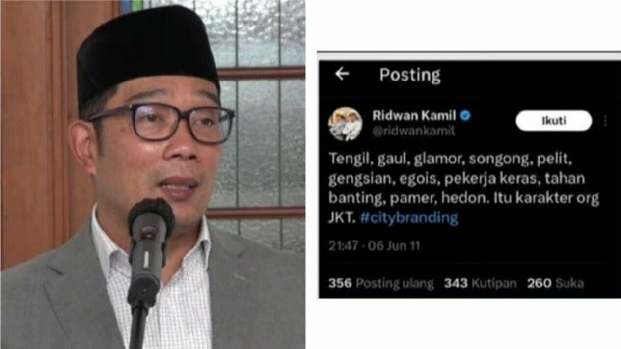 6 Tweet Ridwan Kamil yang Sindir Warga Jakarta yang Diviralkan Kembali!