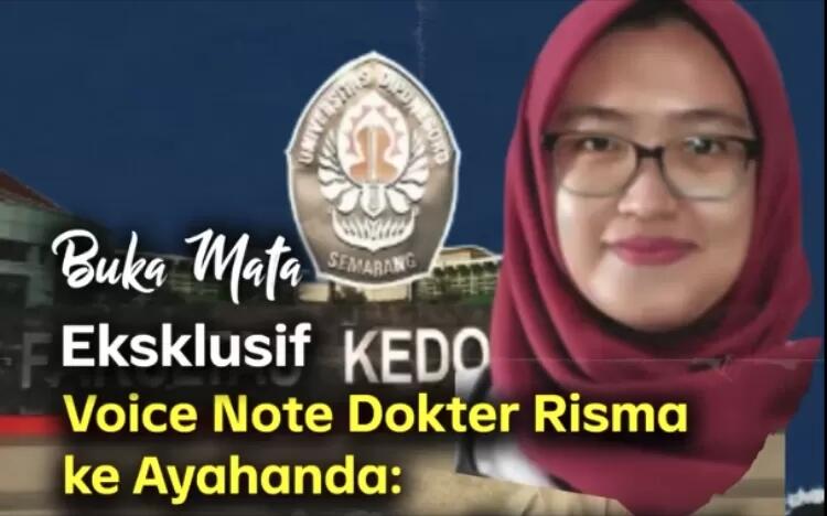 Viral Voice Note Alm. dr Aulia Risma Untuk Sang Ayah, Diperas Senior Undip?