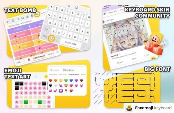 Facemoji Emoji Keyboard & Font MOD APK Update September 2024 (All Version)
