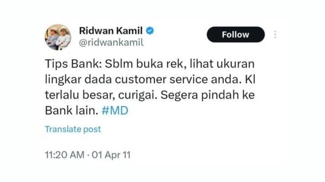 5 Tweet Cabul Ridwan Kamil yang Kembali Diviralkan Oleh Netizen Jelang Pilgub 2024!