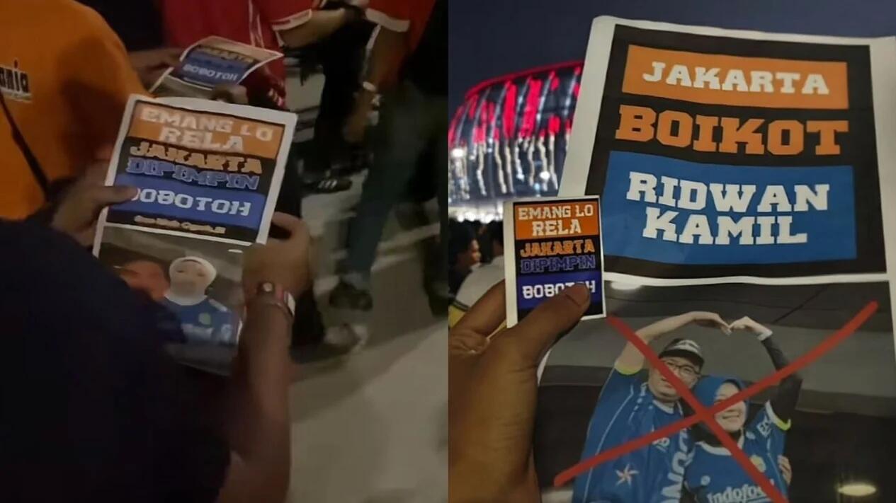 The Jakmania Tolak Ridwan Kamil: &quot;Emang Lo Rela Jakarta Dipimpin Bobotoh?'