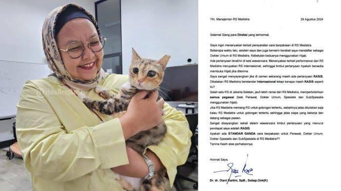 Heboh Larangan Hijab RS Medistra Jaksel, dr Diani Kartini Protes dan Resign?