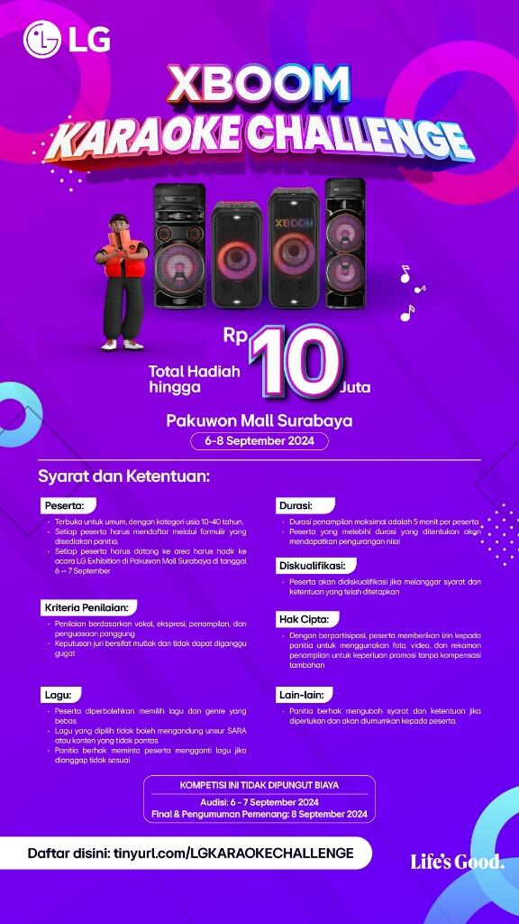 LG Exhibition Surabaya : Karaoke Challenge & Cooking Demo