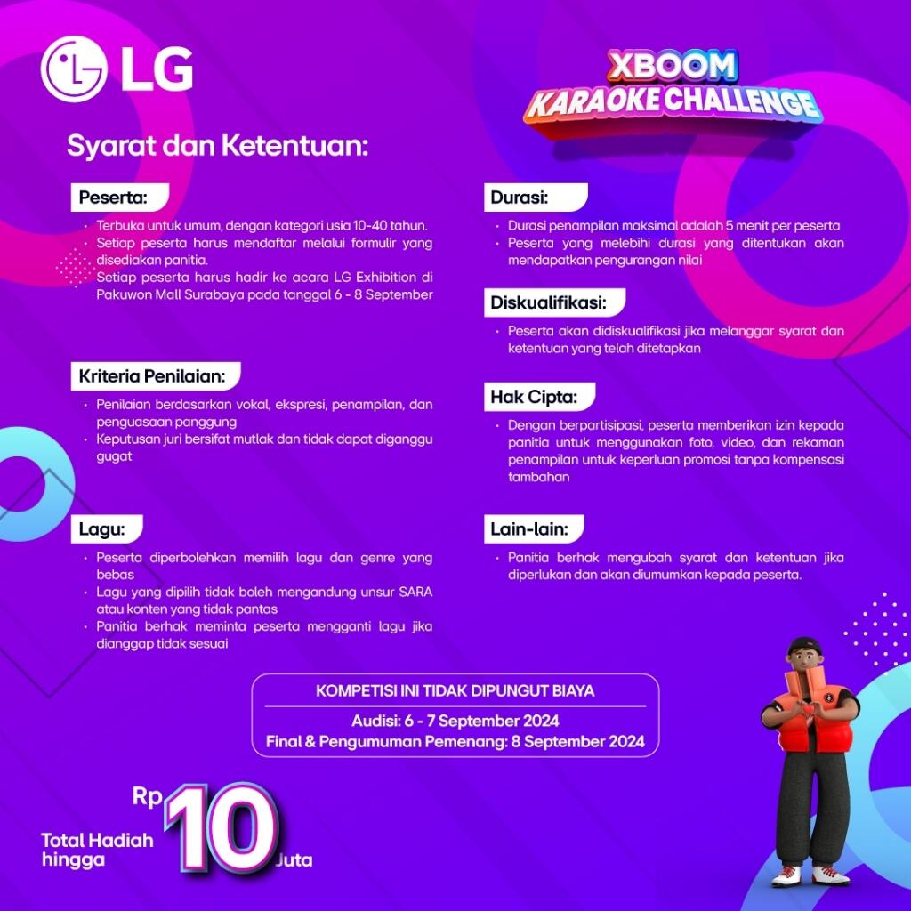 LG Exhibition Surabaya : Karaoke Challenge & Cooking Demo