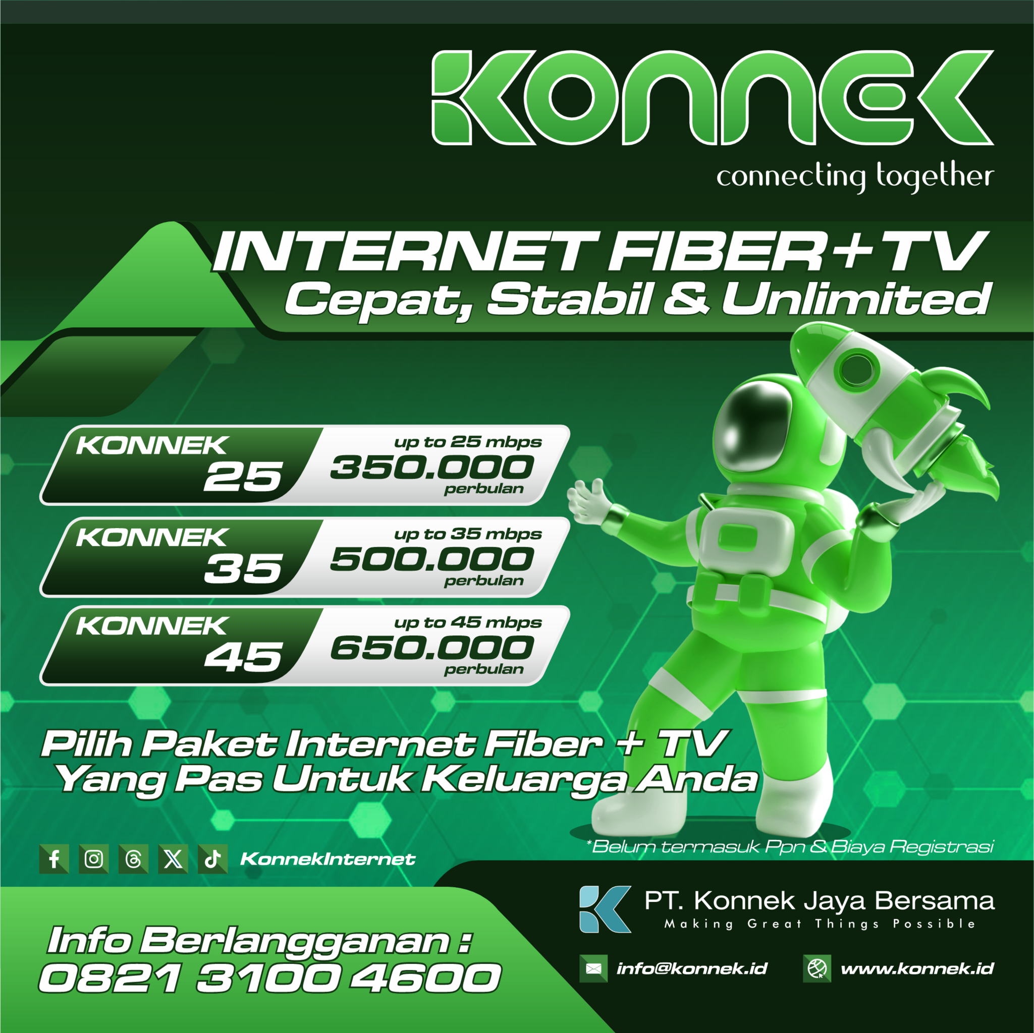 Internet Fiber Smart TV dari Jaringanku, Internetan Plus Nonton Tayangan TV Pilihan