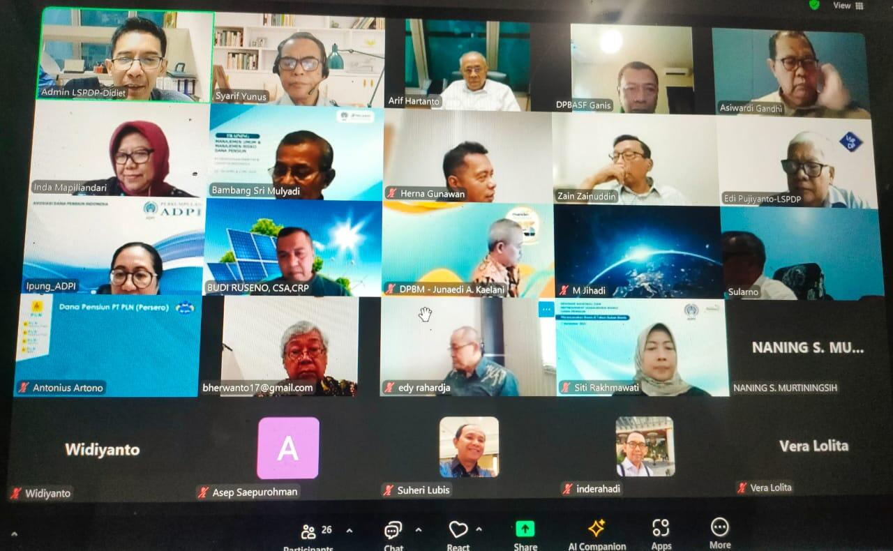 LSP Dana Pensiun Gelar Sosialisasi Materi Uji Kompetensi (MUK) Versi 2023