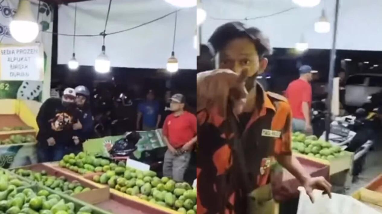 Anggota Ormas di Jakbar Ngamuk ke Pedagang Buah gegara Dikasih Duit Cuma Ceban Doang!