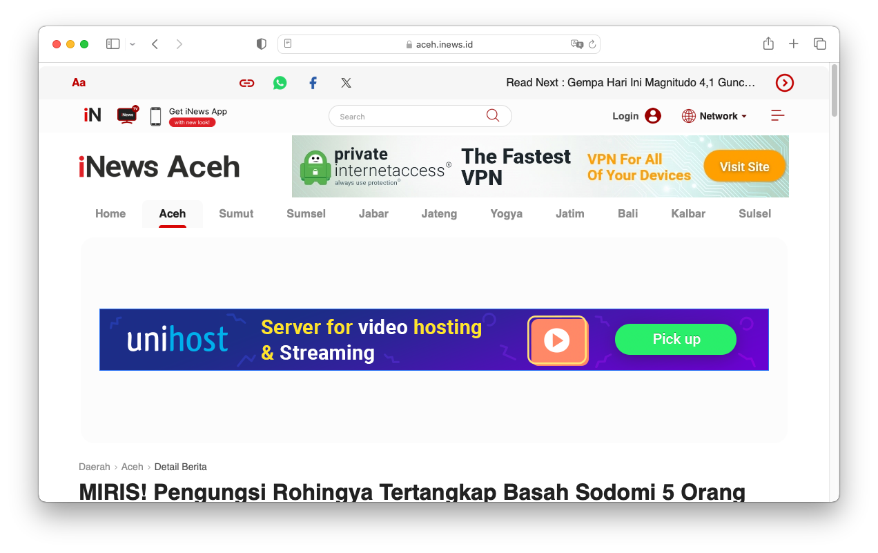 BREAKING NEWS❗❗❗Imigran Gelap Rohingya Tertangkap Sodomi Panitia PON Aceh-Sumut 2024