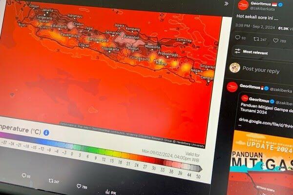 Citra Satelit Pulau Jawa Merah, Apa Penyebabnya?