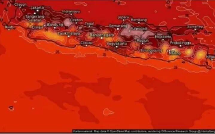 Citra Satelit Pulau Jawa Merah, Apa Penyebabnya?