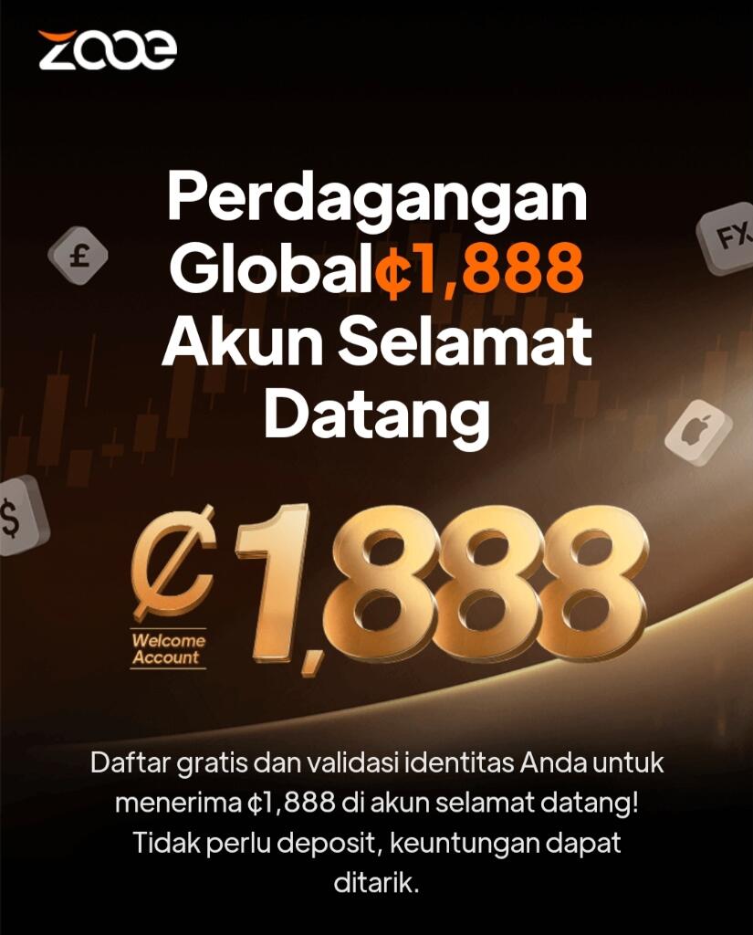 Promo NDB dari ZOOE; Modal $18 Tradingkan 1 Lot dalam Sebulan, Profit Dapat Ditarik