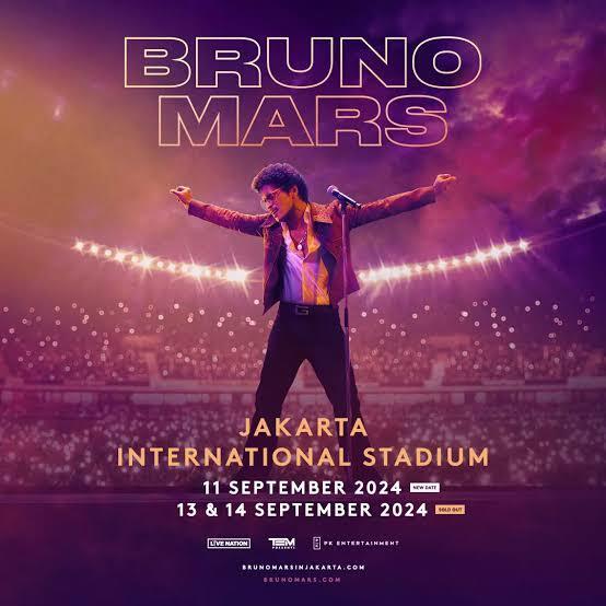 Mantap! Bruno Mars Resmi Tambah Jadwal Konser di Jakarta jadi 3 Hari Lho Gansist