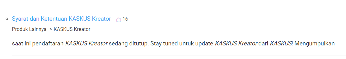 TAHUN 2024 KREATOR KASKUS DI TUTUP !!!