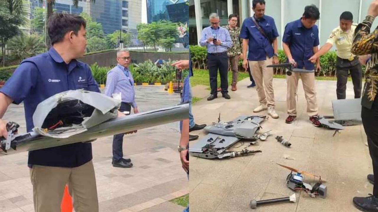 Salah Alamat | Drone Buatan Pindad Jatuh di Pelataran Gedung Menara Danareksa