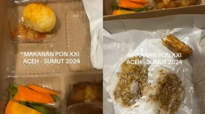 Miris! Makanan Untuk Atlet PON XXI Aceh-Sumut Tidak Layak!