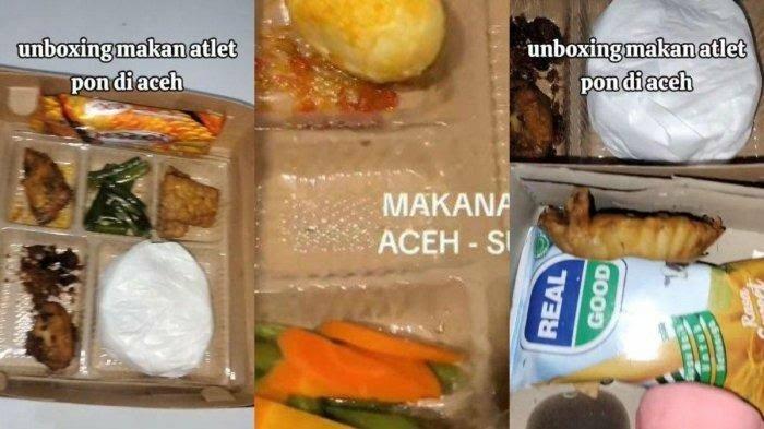 Miris! Makanan Untuk Atlet PON XXI Aceh-Sumut Tidak Layak!