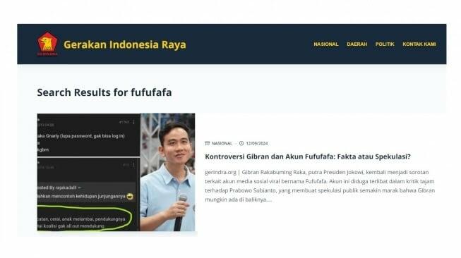 Kurang Update! Menkominfo Gercep Blokir Situs Tiruan Gerinda, Netizen Nyinyir Begini