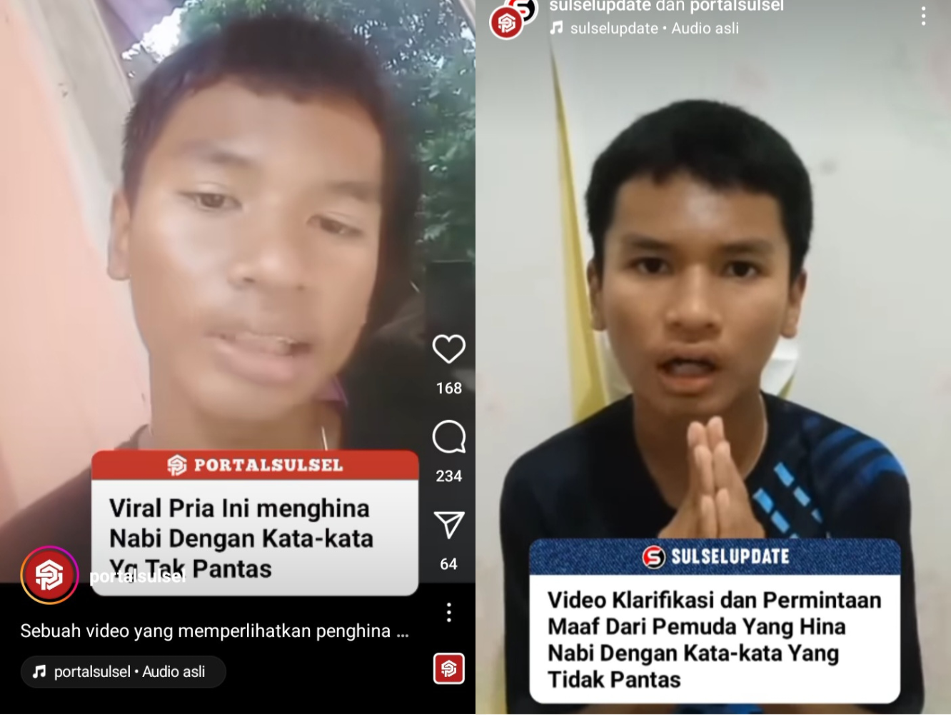 Remaja Menghina Nabi Muhammad ini Meminta Maaf