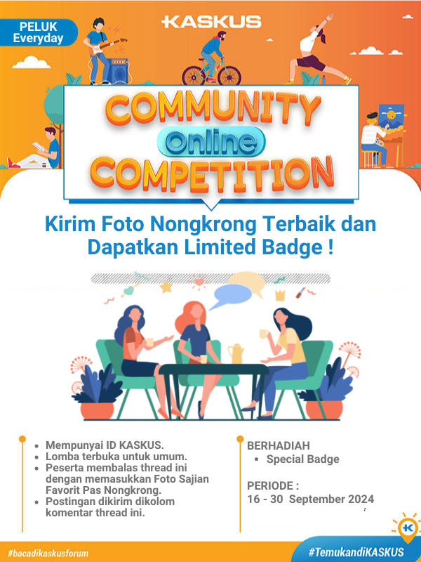 Kirim Foto Nongkrong Terbaikmu dan Dapakan Limited Badge!